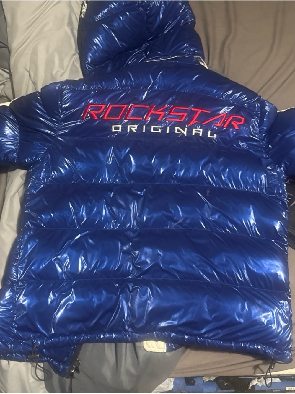 Mens Puffer Jacket - Blue